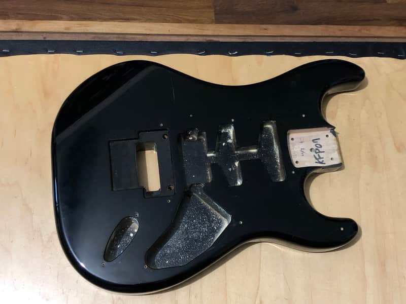 1988 Kramer USA Pacer Deluxe F Series Plate Black Guitar Body Floyd Ready image 1