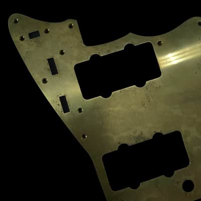 Jazzmaster Pickguard Scratchplate - USA 60s Vintage - Aged Brass - Made-to-Order image 3