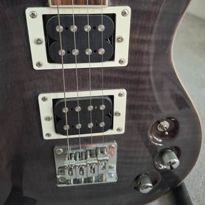 Flight Rock Series Vanguard Transparent Black Electric Tenor Ukulele with Gig Bag image 2