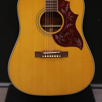 Epiphone Hummingbird Acoustic Guitar, Aged Antique Natural Gloss image 2