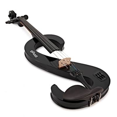 STAGG Black 4/4 Silent Electric Violin Set W/fine Tuners Solid Maple Outfit image 10