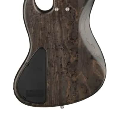 Sadowsky MetroLine 21-Fret Vintage P/J Bass-Swamp Ash Body-4 String-Nirvana Black Transparent Satin-Fretless image 3