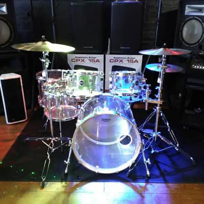 Crush Acrylic Drum Kit 7-Piece Clear Acrylic image 1