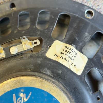 Oxford 10J4-5B 10" 8 ohm Guitar Speaker 1978 Blue - from Fender Princeton Reverb image 3