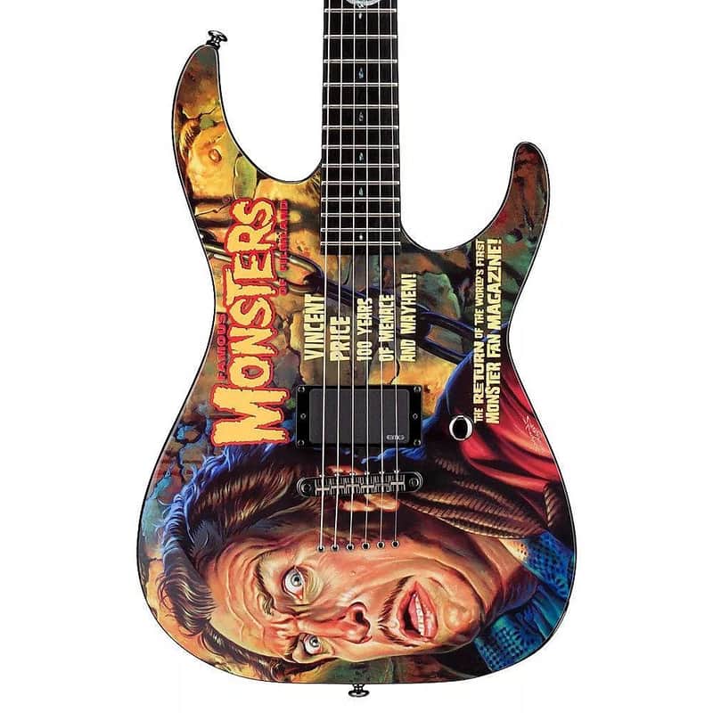 ESP LTD Famous Monsters Vincent Price Graphic image 2