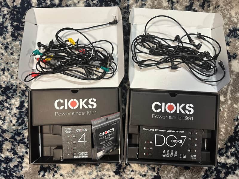 CIOKS DC7 and DC4 Power Supply Bundle - with HX cable and doublers image 1