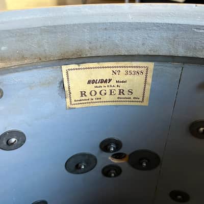 Rogers Covington-era Early 60s Drum Kit/Set - Champagne Sparkle, B&B lugs/Jasper Shells image 23