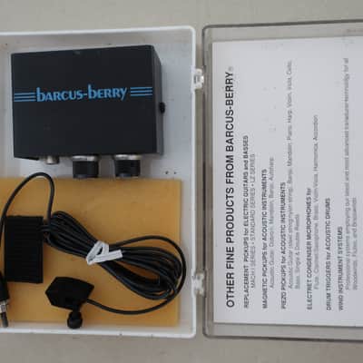 Barcus Berry Brasswind System Model 5300 Electret Microphone & Power Supply in Original Box Complete image 2