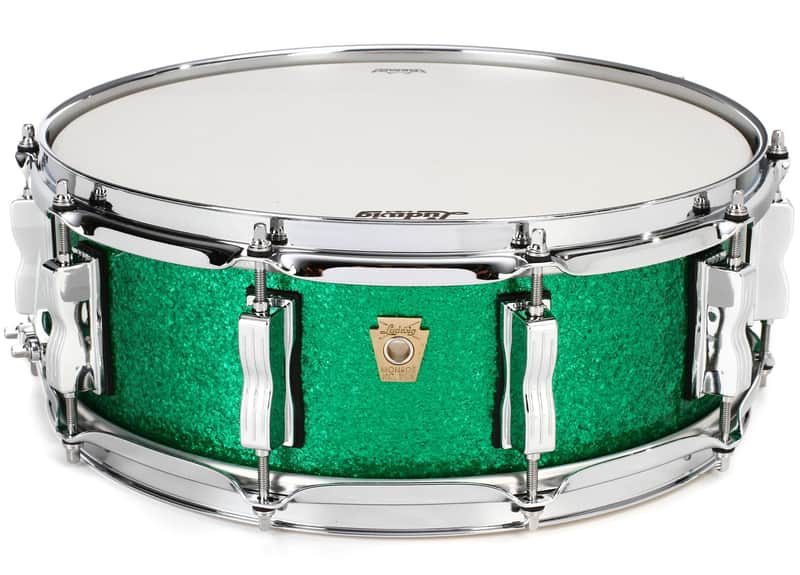 Ludwig Classic Maple Snare Drum - 5 x 14-inch - Green Sparkle image 1