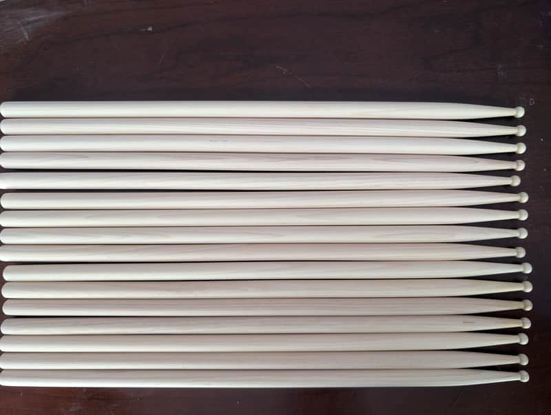 Vic Firth Drumsticks Factory 2nds Blank Ride Clarity Drum Stick Pair Wood Tip Peter Erskine 2020s - Natural image 1