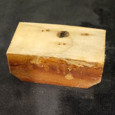 Harmony Lower Bout Interior Wood Block 1960's image 1