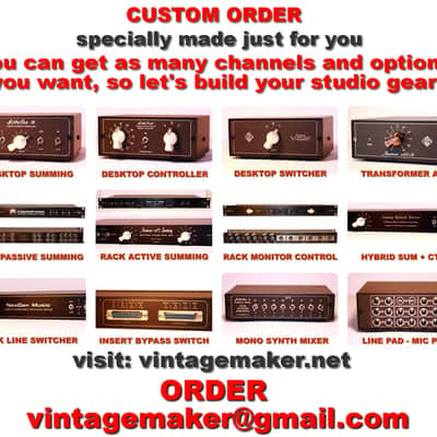 8 Input Channel Analog Summing Mixer for Synth - DAW - Drum Machine - Stereo Balanced - Customize Your Studio Mixer - New! image 10
