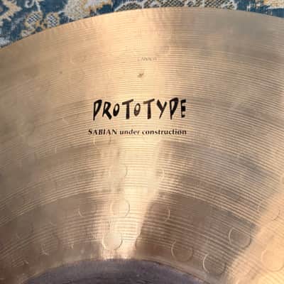 UNIQUE Sabian PROTOTYPE ULTRA HEAVY MEGA POWER BELL 22” Dark Low MASSIVE Raw Bell! MINT 4105 g image 3