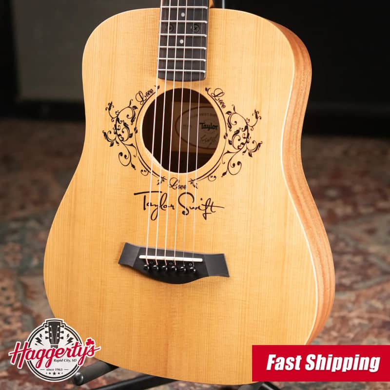 Taylor TS-BTe Taylor Swift Baby Taylor Acoustic-Electric Guitar with Gig Bag image 1
