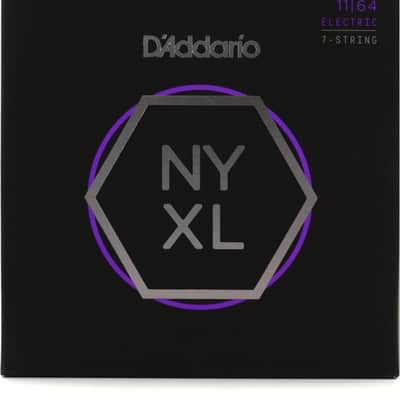 D'Addario NYXL1164 NYXL Nickel Wound Electric Guitar Strings -.011-.064 Regular Light  7-string image 2