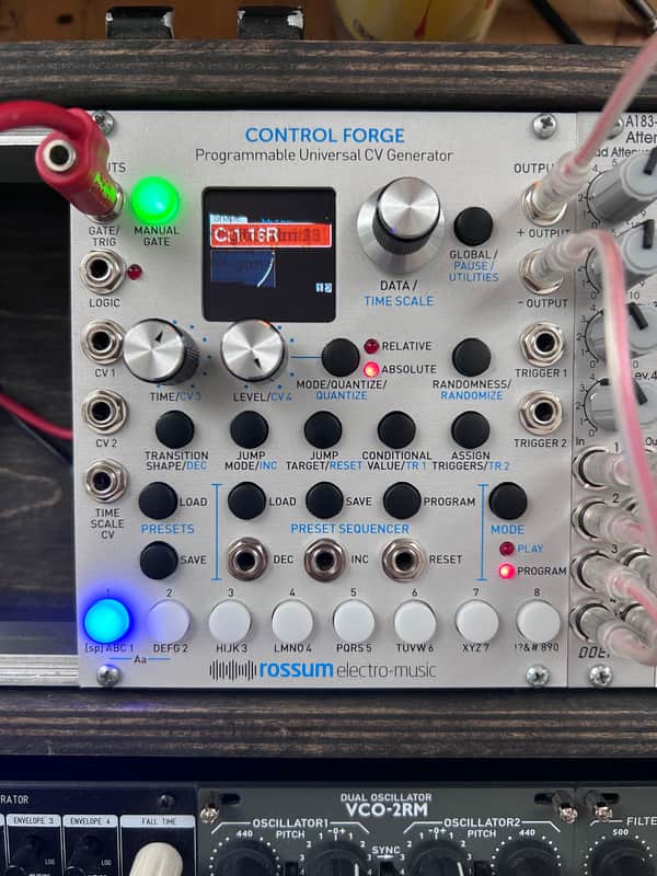 Rossum Electro-Music Control Forge Programmable CV Generator Eurorack Module 2016 - 2021 Silver image 1