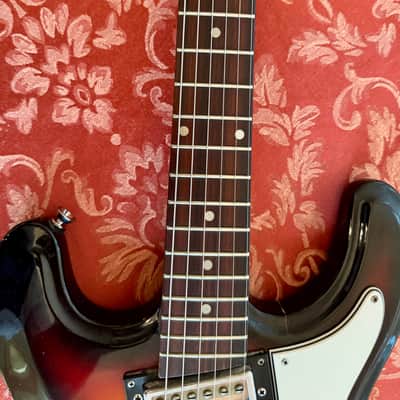 Vintage Univox Hi-Flier Phase III Sunburst MIJ Kurt Cobain Nirvana All Original image 20