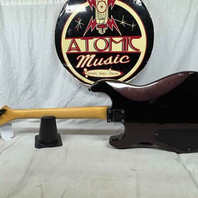 Charvel Model 4 HSS Guitar with Case - MIJ Made In Japan 1980s - Black Cherry image 8