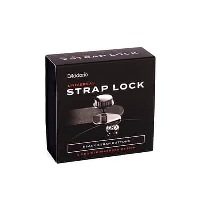 D'addario Planet Waves PW-SLS-01 Universal Ned Steinberger Strap Lock - Black image 7