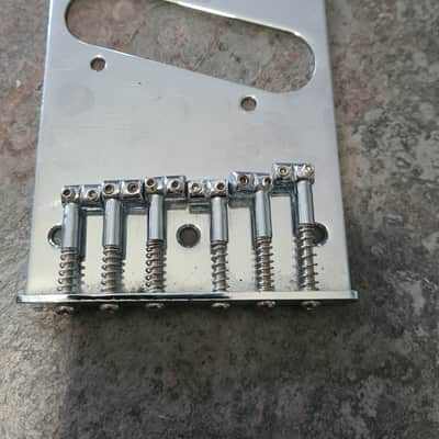 Fender Telecaster bridge & saddles 1980s Fullerton Dan Smith era image 3