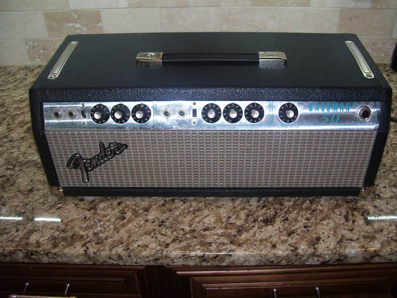 Fender Bassman 50 2-Channel 50-Watt Guitar Amp Head 1972 - 1976 - Silverface image 1