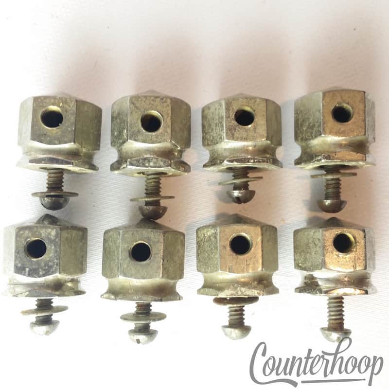 *Early American 8x Vintage 30s Hex-Lugs Center-Point USA Unique Project Hardware image 1