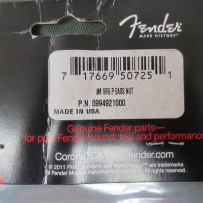Fender 099-4921-000 American Standard Precision Bass Nut Pre-Slotted ('09 - '18) 2010s - Micarta image 4