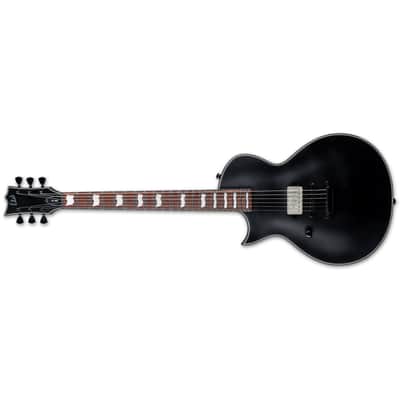 ESP LTD EC-201 LH Left-Handed Electric Guitar Black Satin Brand New image 1