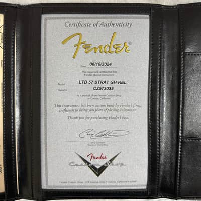 2024 Fender Custom Shop LTD ’57 Stratocaster Relic Strat Aged White Blonde w/ COA OHSC image 6