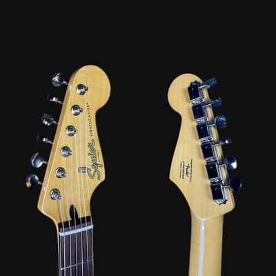 Squier Limited Edition FSR Squier Classic Vibe 60s Strat Electric Guitar in Aztec Gold image 7