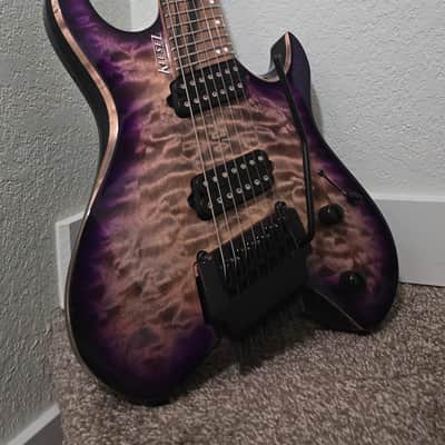 2023 Kiesel Vader VM7X Multiscale 7 String in Purple Caliburst w/OGB image 1