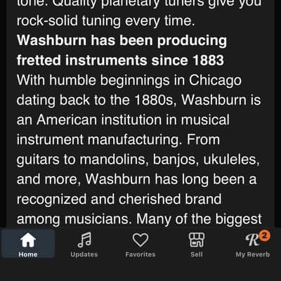 Washburn B16 5 string bluegrass banjo image 16