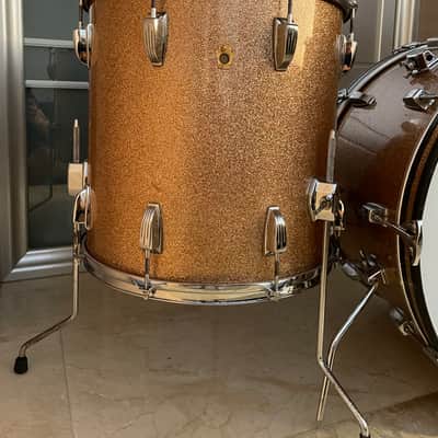 Ludwig Super Classic 1966 - Champagne Sparkle | Vintage USA | 3-ply Mahogany | Impecable image 8