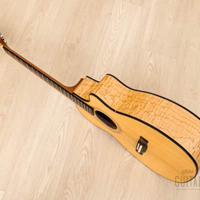 1994 Webber OM-C Cutaway Acoustic Guitar, Spruce & Figured Maple, Near-Mint w/ Case image 14
