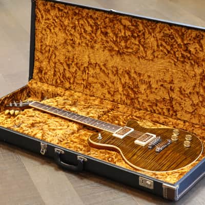 MINTY! 2008 Grosh Set Neck Custom Electric Guitar Trans Tiger Eye w/ Brazilian Board + OHSC image 21
