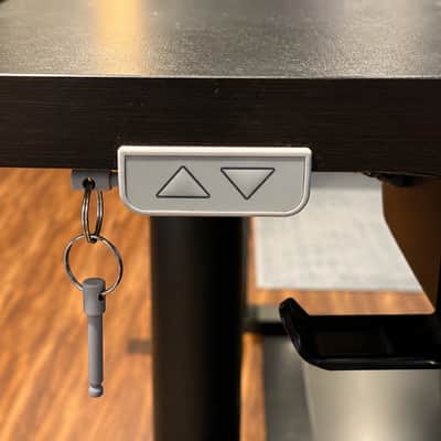 Custom Music Production Electric Sit-Stand Desk w/ Built-In 61-Key MIDI Keyboard image 3