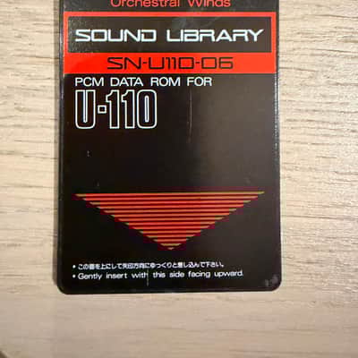Roland SN-U110-06 Orchestral Winds Sound Library PCM Data Rom For U-110