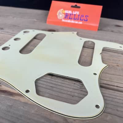 Real Life Relics Fender® Aged Mint Green 62 Jaguar® Pickguard 0054489000.   [PGAH2] image 1