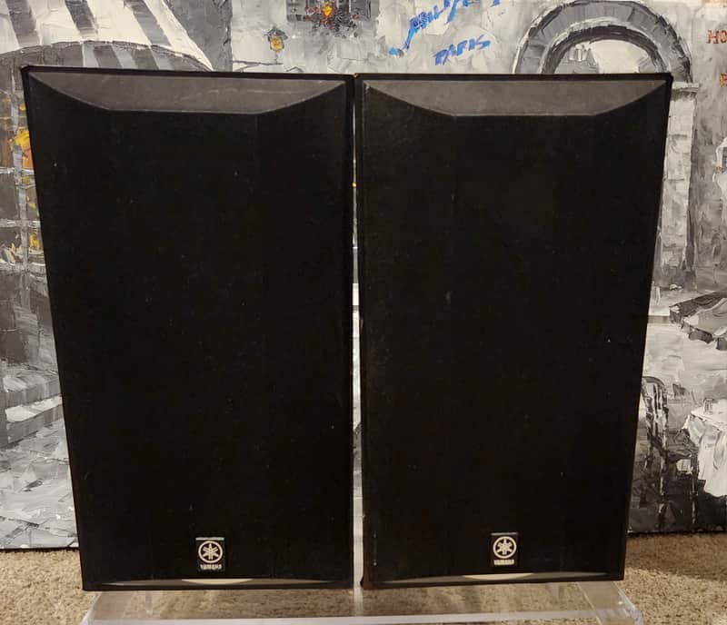 Yamaha Yamaha NS-AP6500F 2-way bass reflex speakers 90s - Black veneer image 1