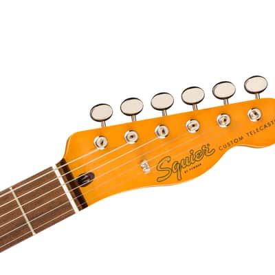 Fender Squier FSR Classic Vibe '60s Custom Telecaster SH w/Bigsby - Charcoal Frost Metallic w/Matching Headstock image 4