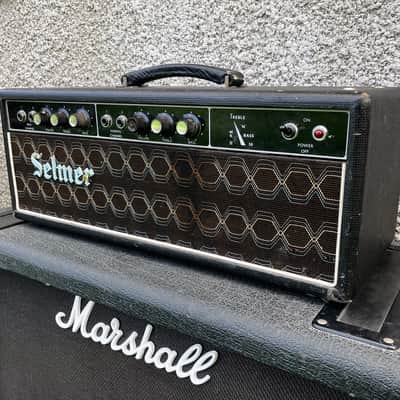 Selmer Treble 'N' Bass 50 MK-II 'Black & Blue' Head 1960's Mullard ECC83's image 4