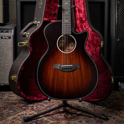 Taylor Next Generation Builder's Edition 324ce Grand Auditorium Acoustic/Electric Guitar - Tobacco Kona Burst with Hardshell Case image 11