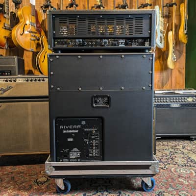 RIVERA KNUCKLEHEAD REVERB + CAB RIVERA LOS BOTTOM SUB1 + FLIGHT CASE- 2000's image 2