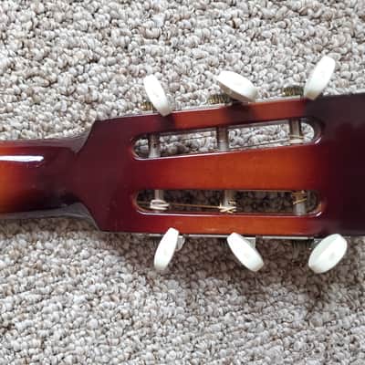 Vintage 1983 Dobro model 66B Rare Round neck Sandblasted Birch collectors grade with pickup and HSC image 11
