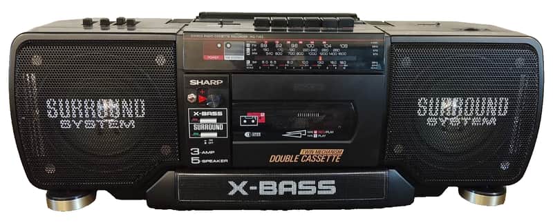 SHARP WQ-T352 Rare Vintage Cassette Deck Boombox Custom Japan Serviced Warranty image 1