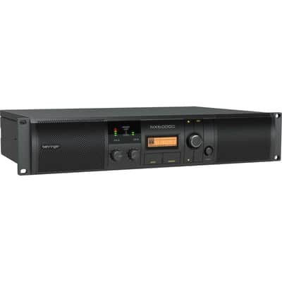 Behringer NX6000D Ultra-Lightweight 6000W ClassD Stereo Power Amplifier Amp w/ DSP image 1