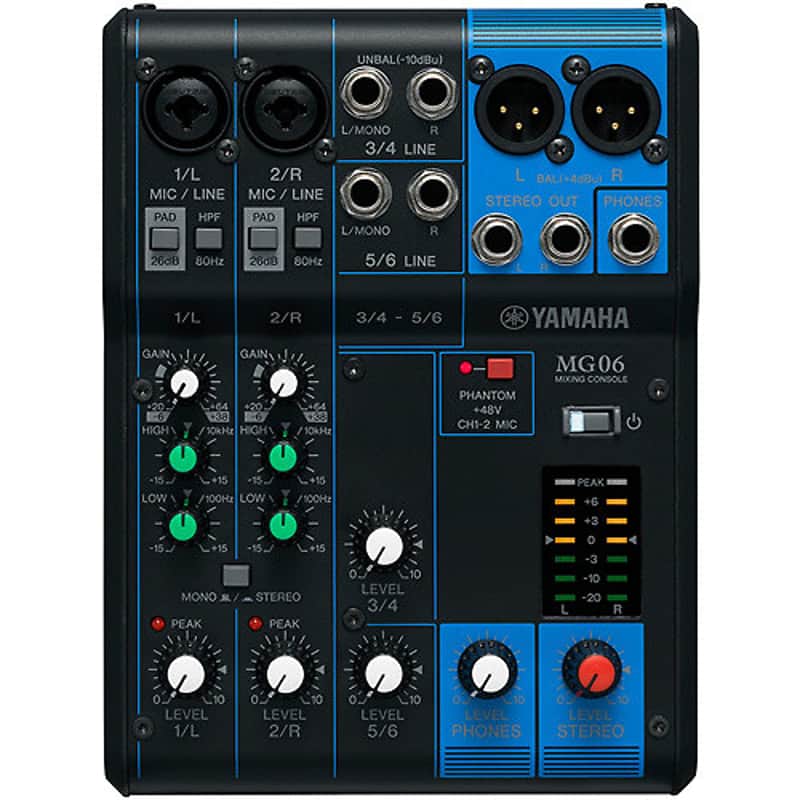 Yamaha MG6 6 Channel Analog Mixer | Reverb