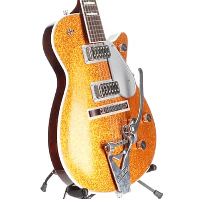 Gretsch G6129T-89 Vintage Select '89 Sparkle Jet with Bigsby, Gold Sparkle, Premium Setup (RC1) (92909) image 3