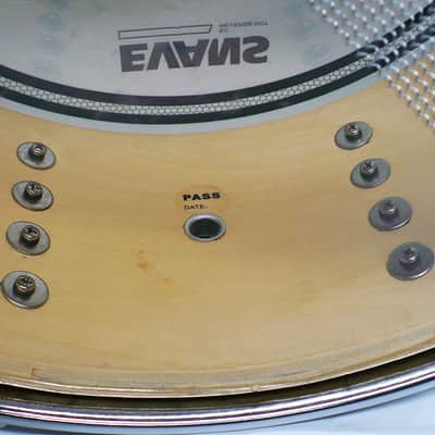 Percussion Plus 14" x 5 1/2" Snare Drum / 8 Lug / Green Sparkle Wrap image 11