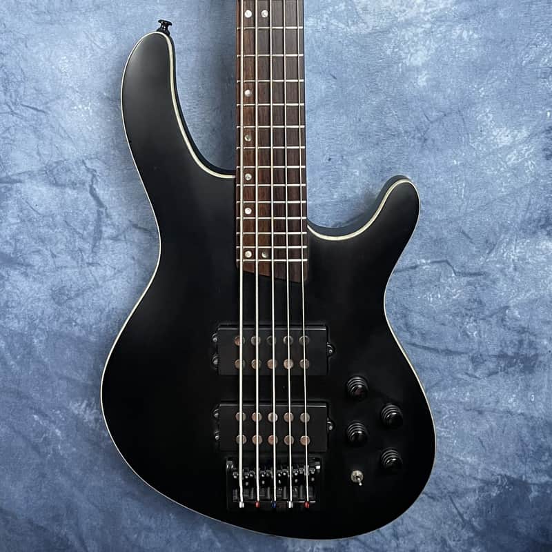 Cort C5H Artisan Series 5 String Active Bass Guitar in Satin Black